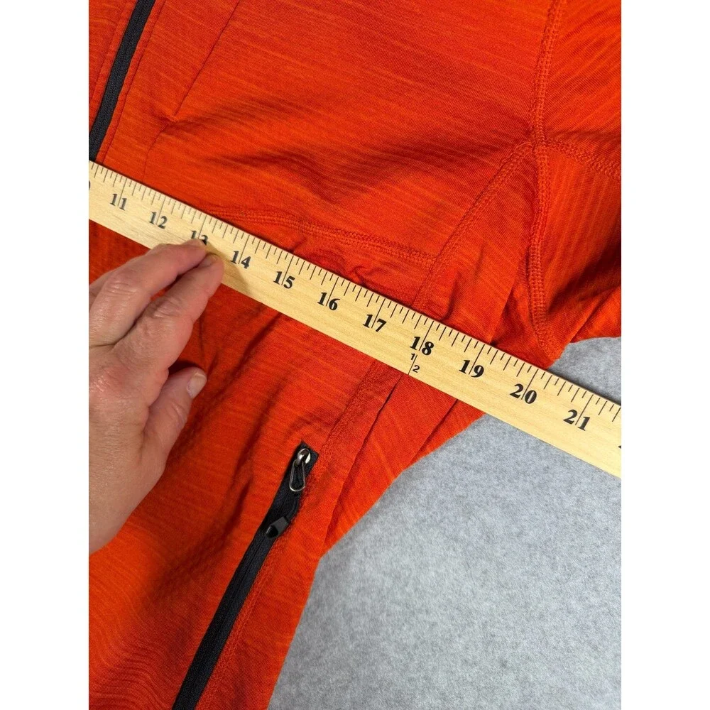 Bergans of Norway Jacket Womens Sz L Hooded Orange Full Zip 100% Recycled SKU160